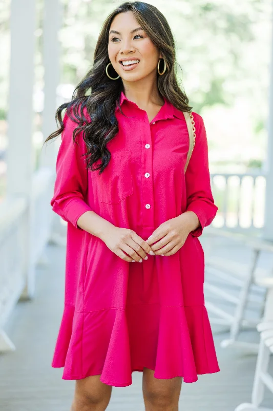 Baby Girl Casual Dresses for a Sweet Look Share Your Story Fuchsia Pink Shirt Dress Baby Girl Casual Dresses for a Sweet Look Share Your Story Fuchsia Pink Shirt Dress