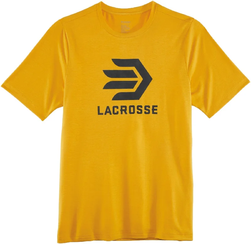 Men's lightweight performance t - shirts for running marathonsLacrosse Mens Forever Forward Tee Gold Poly/Spandex S/S T-Shirt Men's lightweight performance t - shirts for running marathonsLacrosse Mens Forever Forward Tee Gold Poly/Spandex S/S T-Shirt