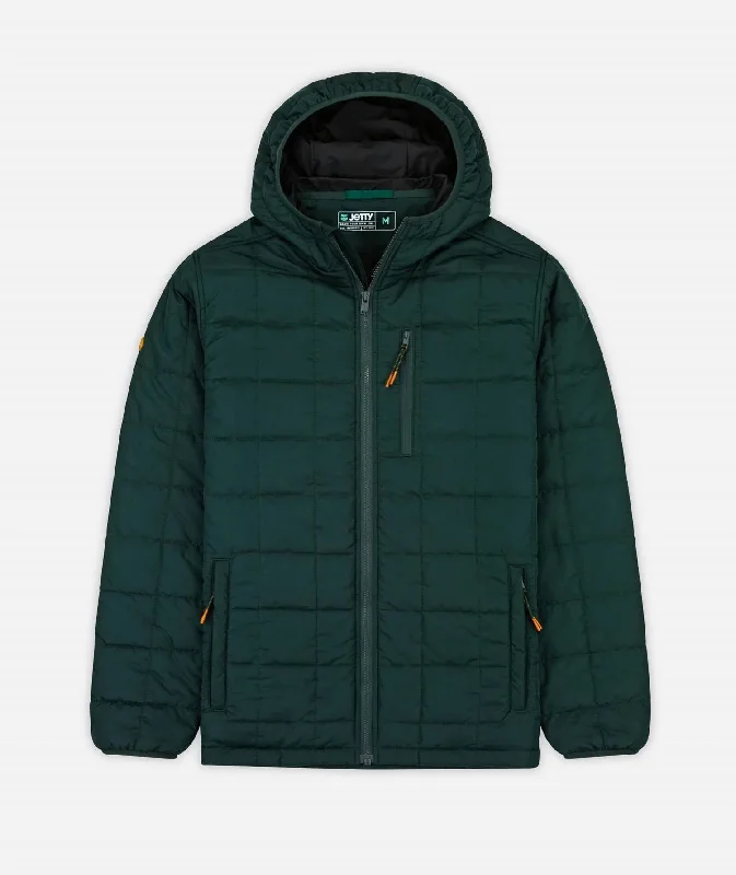 Stretch - fabric men jackets for unrestricted movement during workouts Men coats with a quick - drying feature for active lifestyles Men's Puffer Coat Jacket In Tidal Stretch - fabric men jackets for unrestricted movement during workouts Men coats with a quick - drying feature for active lifestyles Men's Puffer Coat Jacket In Tidal