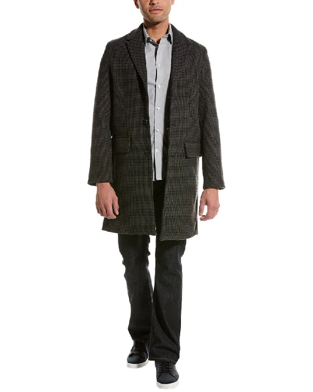 Corduroy men jackets in earthy tones for a rustic charm Men coats with a water - resistant finish for light rain and splashes Slate & Stone Wool-Blend Topcoat Corduroy men jackets in earthy tones for a rustic charm Men coats with a water - resistant finish for light rain and splashes Slate & Stone Wool-Blend Topcoat