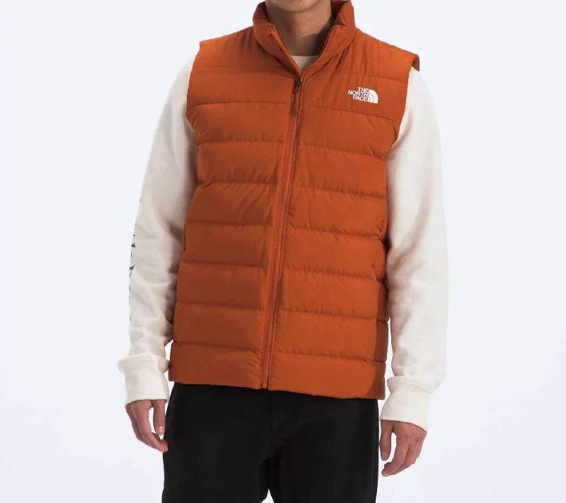 Performance - driven men jackets with breathable fabric for sports Men coats with a stand - up collar for a sleek and modern look Aconcagua 3 Vest In Earthen Copper Performance - driven men jackets with breathable fabric for sports Men coats with a stand - up collar for a sleek and modern look Aconcagua 3 Vest In Earthen Copper