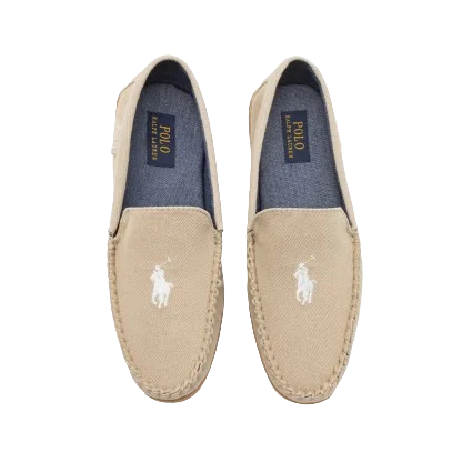 Men's loafers with a moc - toe design Men's loafers with a moc - toe design Polo Ralph Lauren - Brenan Slip-on Shoe - Beige/Milkshake Men's loafers with a moc - toe design Men's loafers with a moc - toe design Polo Ralph Lauren - Brenan Slip-on Shoe - Beige/Milkshake