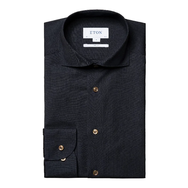 Men's Luxury Cashmere Blend Dress Shirts in Dark Brown for a High - End and Comfortable Wear Slim Fit - Merino Wool Shirt Men's Luxury Cashmere Blend Dress Shirts in Dark Brown for a High - End and Comfortable Wear Slim Fit - Merino Wool Shirt