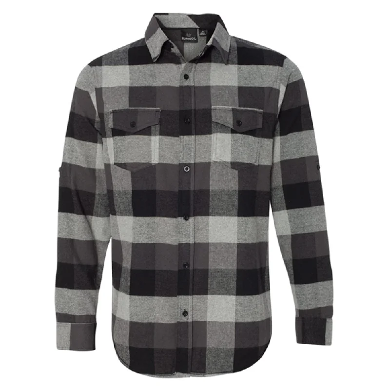 Men's Double - Cuff Dress Shirts in Burgundy with Monogramming Option for a Personalized Touch Burnside Yarn-Dyed Long Sleeve Flannel Shirt Men's Double - Cuff Dress Shirts in Burgundy with Monogramming Option for a Personalized Touch Burnside Yarn-Dyed Long Sleeve Flannel Shirt