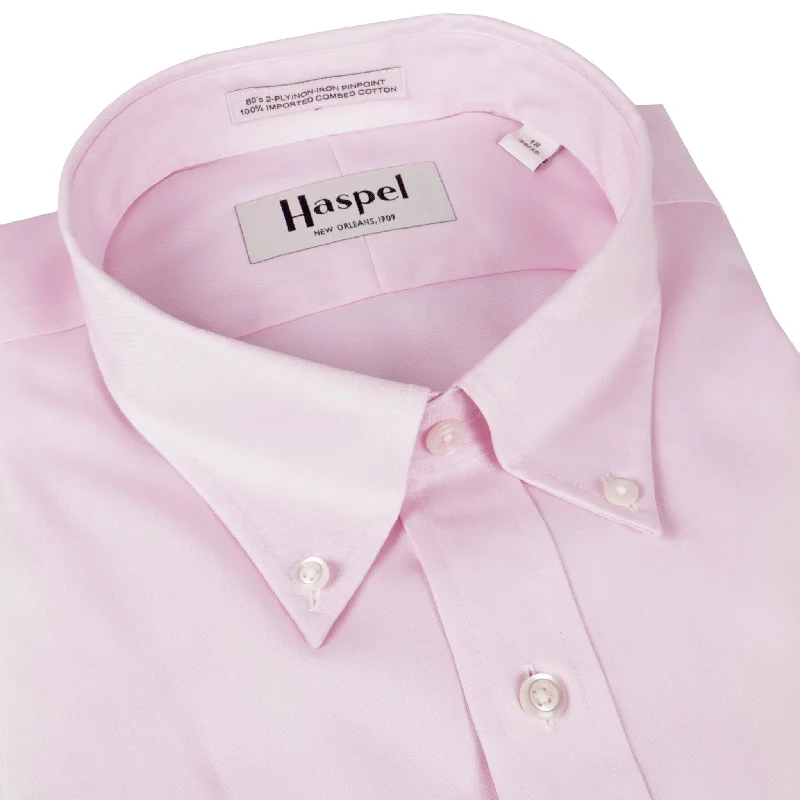 Men's Cotton Poplin Dress Shirts in Royal Blue with a Box Pleat at the Back for Added Comfort Decatur Pink (Trim Fit) Pinpoint Oxford Dress Shirt - Button Down Collar Men's Cotton Poplin Dress Shirts in Royal Blue with a Box Pleat at the Back for Added Comfort Decatur Pink (Trim Fit) Pinpoint Oxford Dress Shirt - Button Down Collar