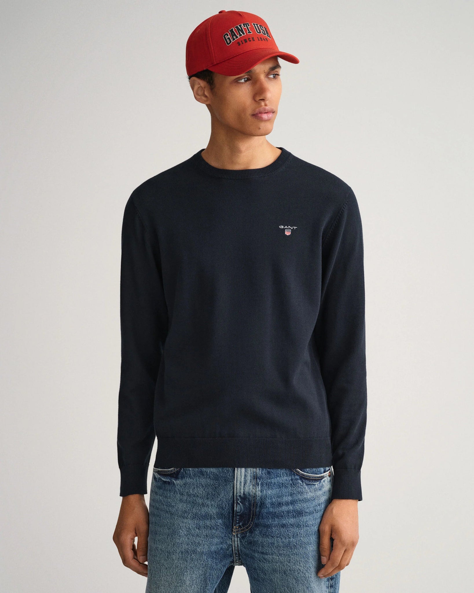 Men's Moisture - Wicking Performance Fabric Casual Shirts for Outdoor Activities GANT Classic Cotton Crew Neck Men's Moisture - Wicking Performance Fabric Casual Shirts for Outdoor Activities GANT Classic Cotton Crew Neck