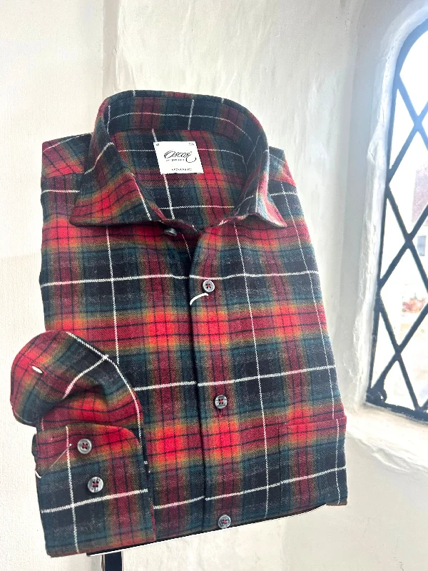 Men's Embroidered Detail Casual Shirts in Beige for a Touch of Elegance WINE RED CHECK LONG SLEEVE SHIRT Men's Embroidered Detail Casual Shirts in Beige for a Touch of Elegance WINE RED CHECK LONG SLEEVE SHIRT
