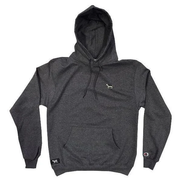Retro - inspired men hoodie with a varsity logo Black Sheep Champion Pullover Hoody Charcoal Retro - inspired men hoodie with a varsity logo Black Sheep Champion Pullover Hoody Charcoal