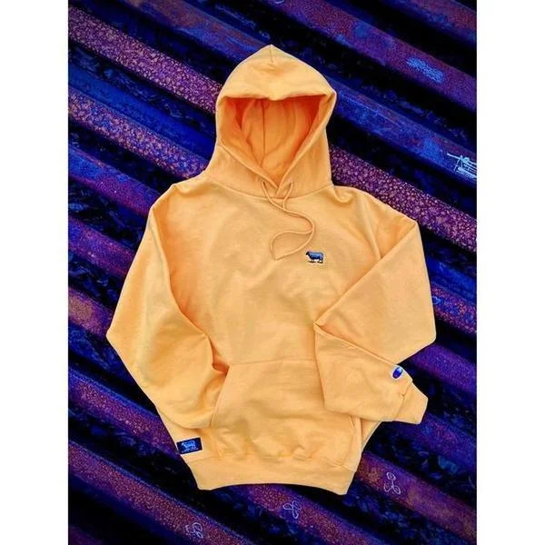 Organic cotton men hoodie for a sustainable and soft feel Black Sheep Champion Pullover Hoody Gold Organic cotton men hoodie for a sustainable and soft feel Black Sheep Champion Pullover Hoody Gold