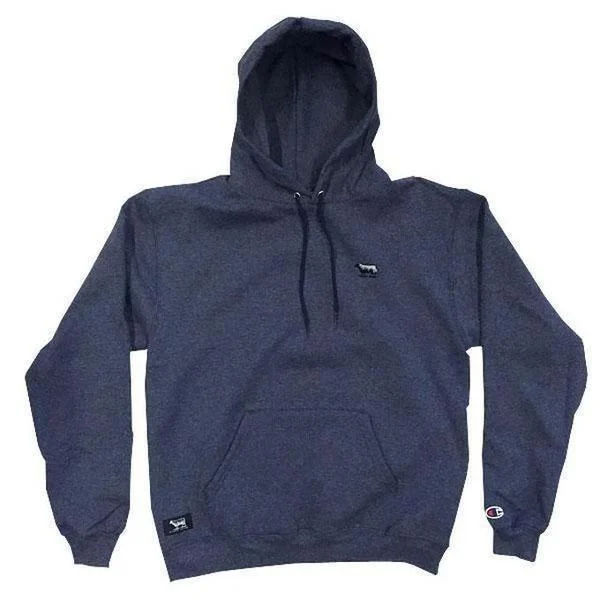 Plus - size men hoodie with a roomy fit for comfort Black Sheep Champion Pullover Hoody Navy Heather Plus - size men hoodie with a roomy fit for comfort Black Sheep Champion Pullover Hoody Navy Heather