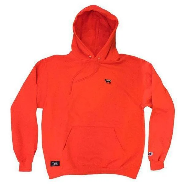 Men hoodie with a drawstring hood and adjustable hem Black Sheep Champion Pullover Hoody Orange Men hoodie with a drawstring hood and adjustable hem Black Sheep Champion Pullover Hoody Orange