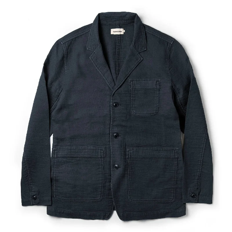 Performance - driven men jackets with breathable fabric for sports The Emerson Jacket in Navy Double Cloth Performance - driven men jackets with breathable fabric for sports The Emerson Jacket in Navy Double Cloth