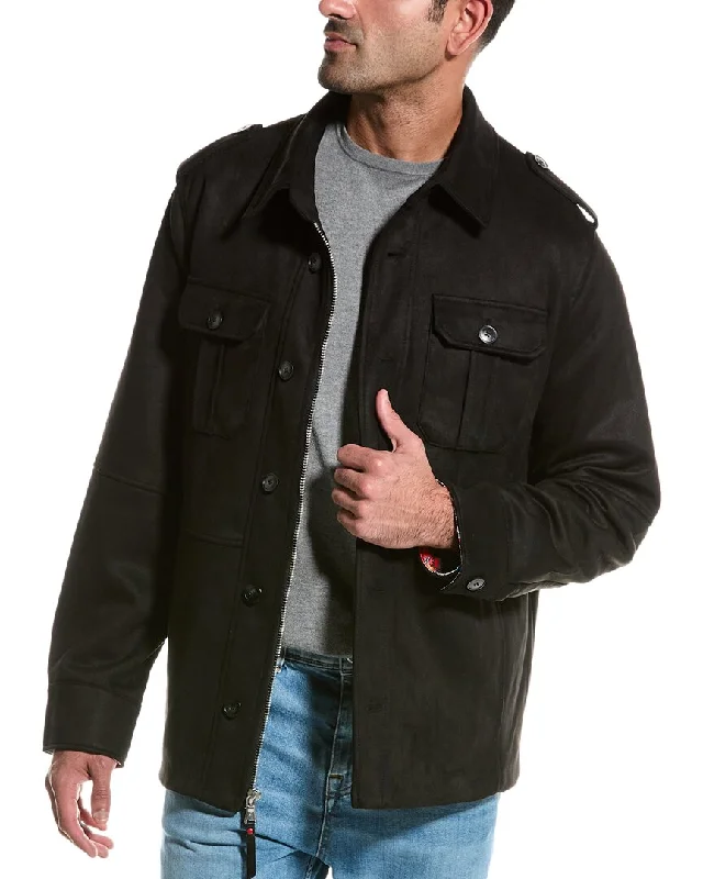 Embroidered men jackets with intricate floral designs for a unique aesthetic Robert Graham Utility Jacket Embroidered men jackets with intricate floral designs for a unique aesthetic Robert Graham Utility Jacket
