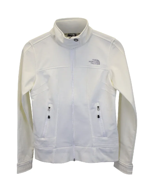 The North Face Celentito Softshell Full Zip Jacket in Cream Polyester