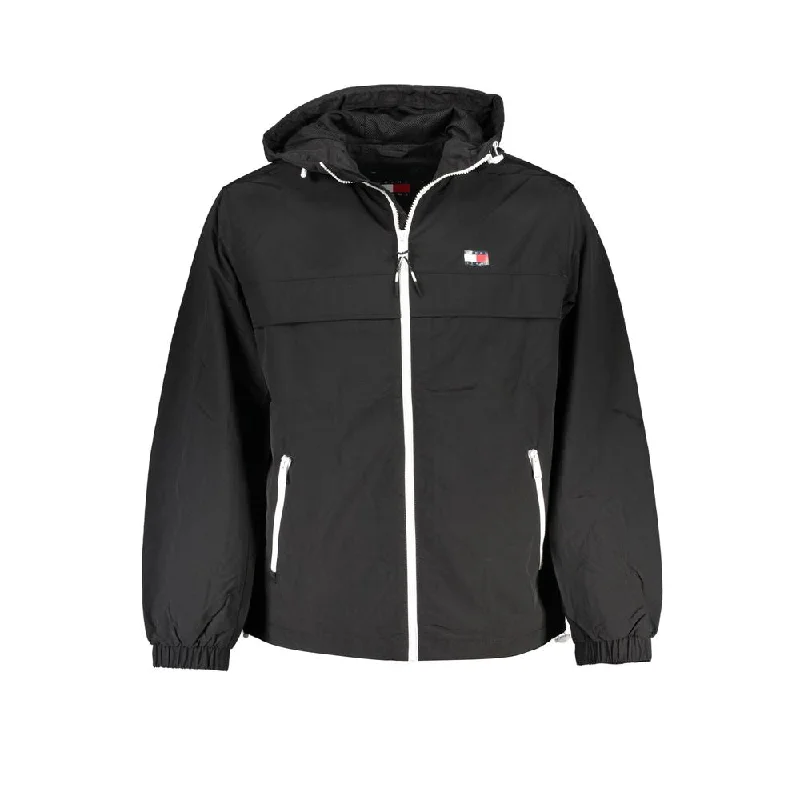 Hooded men jackets with a detachable faux - fur trim for added warmth Tommy Hilfiger Polyamide Men's Jacket Hooded men jackets with a detachable faux - fur trim for added warmth Tommy Hilfiger Polyamide Men's Jacket