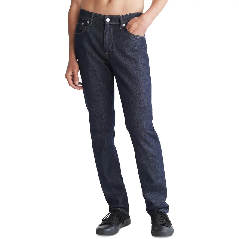 Men's Jeans with a Hidden Coin Pocket for Added Convenience Calvin Klein Jeans Mens Stretch Straight Slim Jeans Men's Jeans with a Hidden Coin Pocket for Added Convenience Calvin Klein Jeans Mens Stretch Straight Slim Jeans