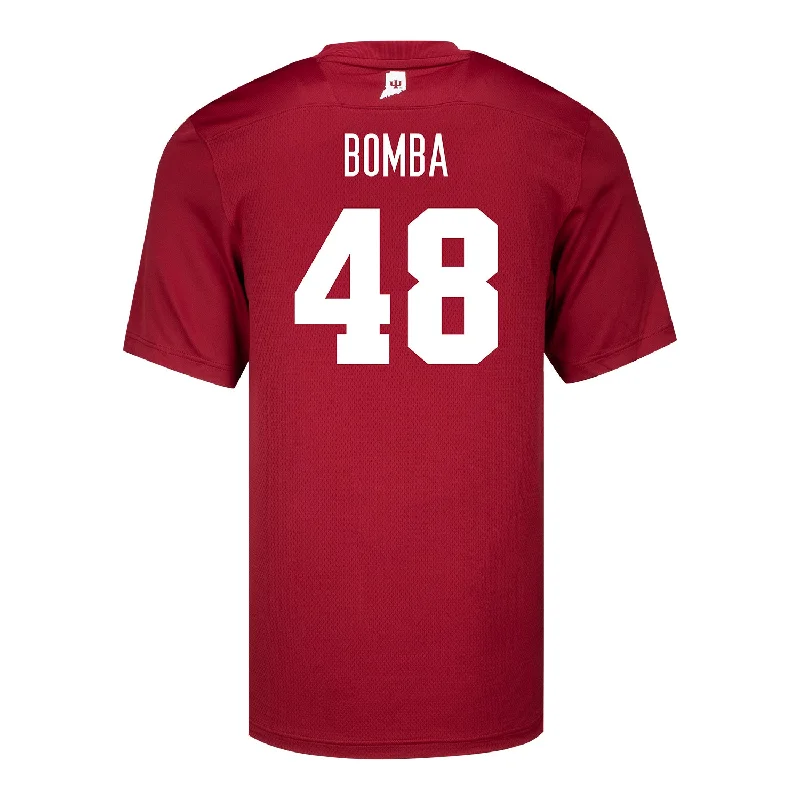 Men's Basketball Jerseys with Signature Player Logos for a Fan - Favorite Look Indiana Hoosiers Adidas #48 James Bomba Crimson Student Athlete Football Jersey Men's Basketball Jerseys with Signature Player Logos for a Fan - Favorite Look Indiana Hoosiers Adidas #48 James Bomba Crimson Student Athlete Football Jersey