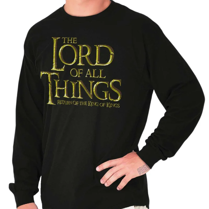Men's stretch long sleeve denim shirts for a comfortable casual style Lord of all Things Long Sleeve T Shirt Men's stretch long sleeve denim shirts for a comfortable casual style Lord of all Things Long Sleeve T Shirt