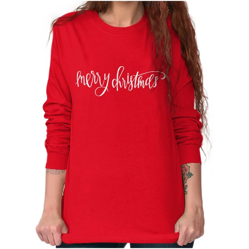 Men's long sleeve thermal shirts with thumbholes for extra warmth Merry Christmas Long Sleeve T-Shirt Men's long sleeve thermal shirts with thumbholes for extra warmth Merry Christmas Long Sleeve T-Shirt