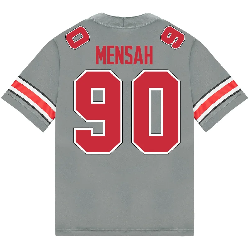 Men's Retro Hockey Jerseys with Classic Stripes and Logos for a Nostalgic Hockey Aesthetic Ohio State Buckeyes Nike #90 Eric Mensah Student Athlete Gray Football Jersey Men's Retro Hockey Jerseys with Classic Stripes and Logos for a Nostalgic Hockey Aesthetic Ohio State Buckeyes Nike #90 Eric Mensah Student Athlete Gray Football Jersey