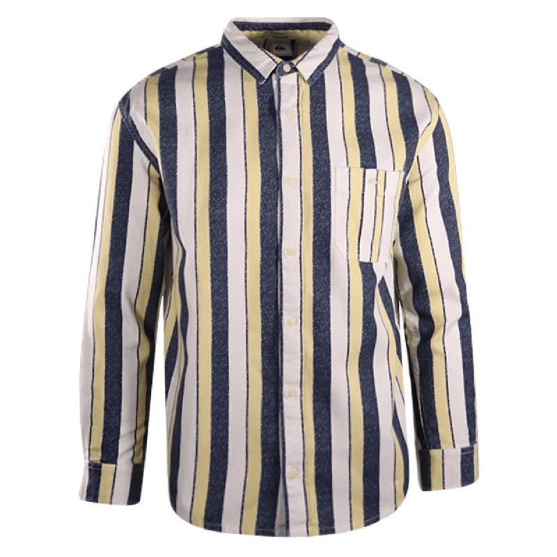 Men's moisture wicking long sleeve athletic shirts for running marathons Quiksilver Men's Navy Yellow White Vertical Striped L/S Woven Shirt (S17) Men's moisture wicking long sleeve athletic shirts for running marathons Quiksilver Men's Navy Yellow White Vertical Striped L/S Woven Shirt (S17)