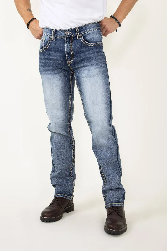 Men's Cargo Jeans with Multiple Pockets for a Practical and Outdoor - Friendly Look True Luck Hiroki Straight Jeans for Men | TL21092918 Men's Cargo Jeans with Multiple Pockets for a Practical and Outdoor - Friendly Look True Luck Hiroki Straight Jeans for Men | TL21092918