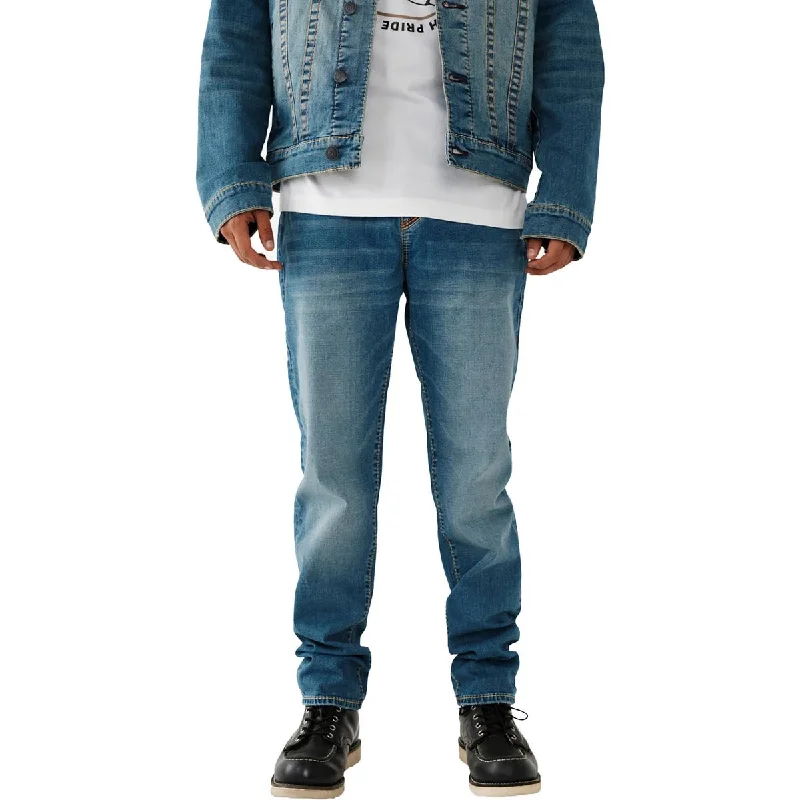 Men's Jeans with a Frayed Hem for a Casual and Effortless Style True Religion Mens Rocco Denim Relaxed Fit Skinny Jeans Men's Jeans with a Frayed Hem for a Casual and Effortless Style True Religion Mens Rocco Denim Relaxed Fit Skinny Jeans