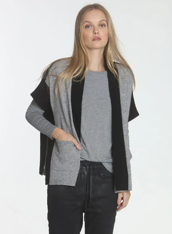 Kaia Sleeveless Cardigan - Fog