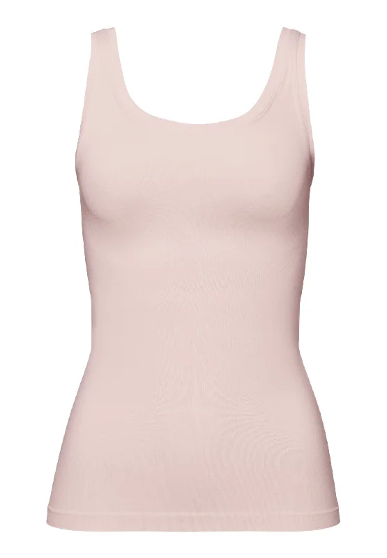 Touch Feeling Round Neck Tank Top | Rose Cream 71814-1393