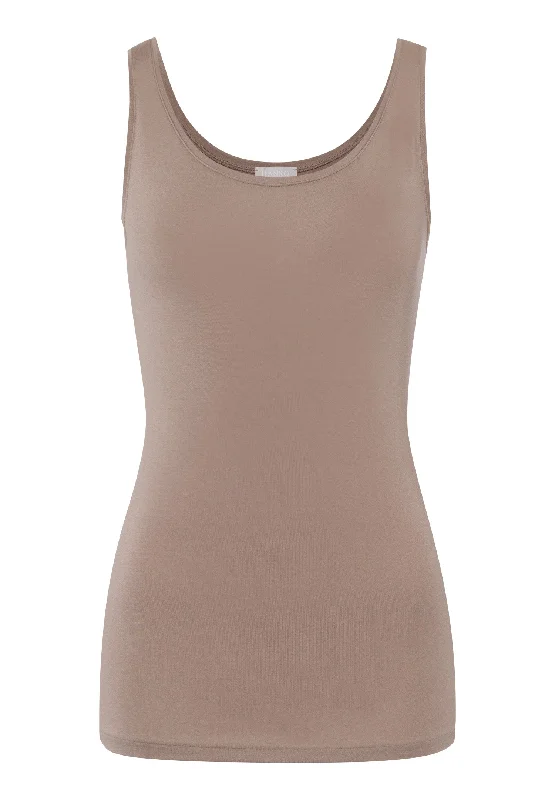 Soft Touch Scoop Neck Tank Top | Taupe Grey 79078-1825