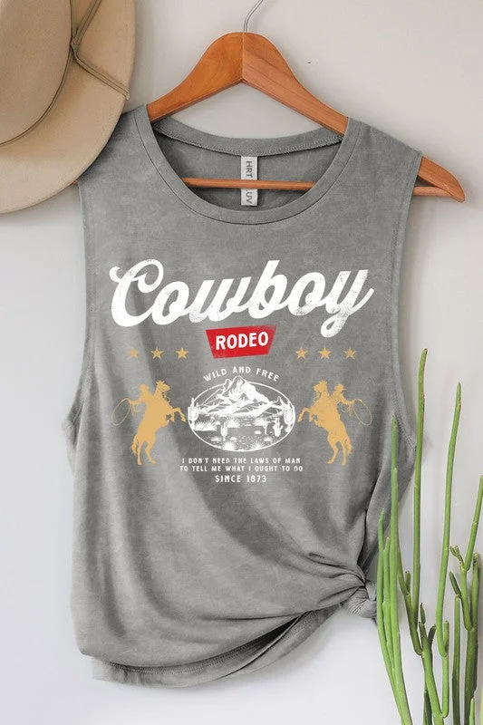 COWBOY RODEO GRAPHIC TANK TOP S-XL