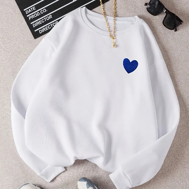 Heart sweatshirt oversized