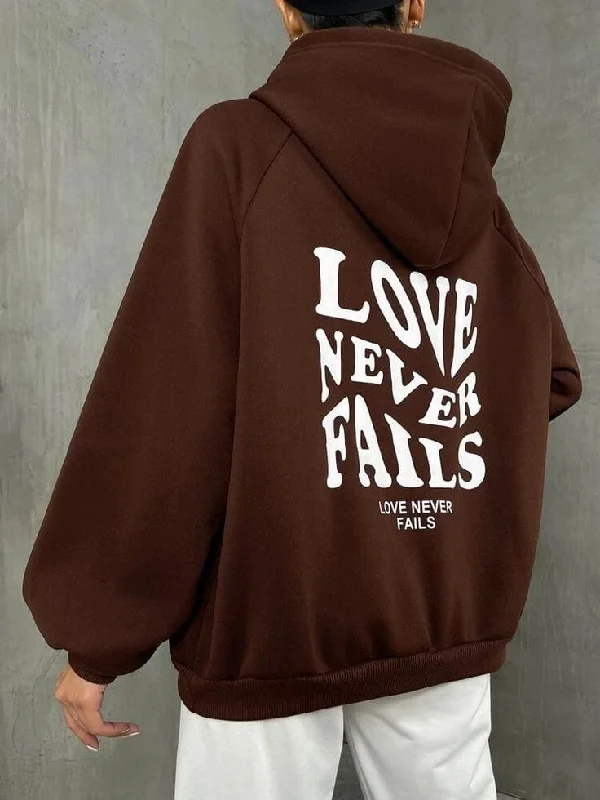 Letter women’s oversized hoodie