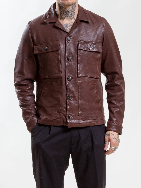 Uncle Bright, Jean Leather, Reddish Brown