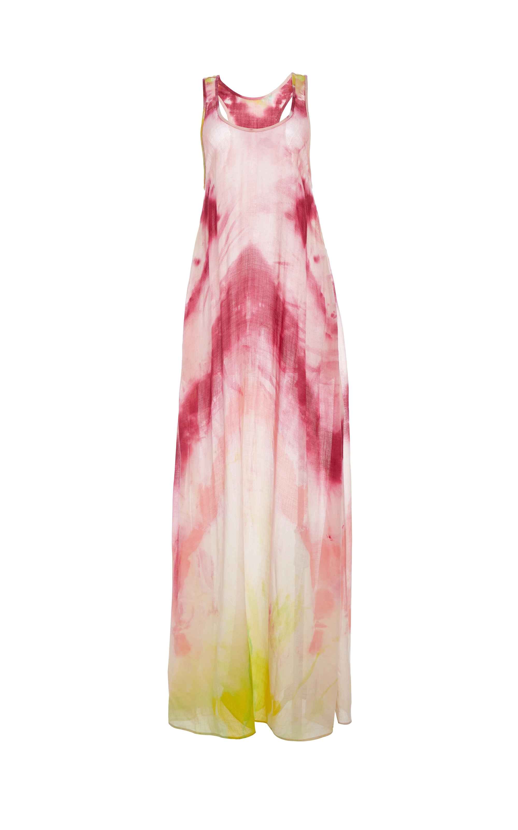 Niki Dress in Multi Tie Dye Cashmere