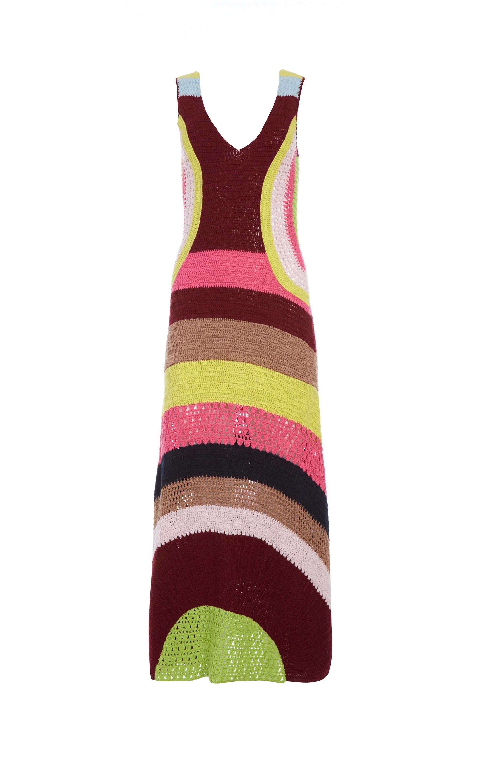 Ocon Crochet Dress in Multi Wool Cashmere