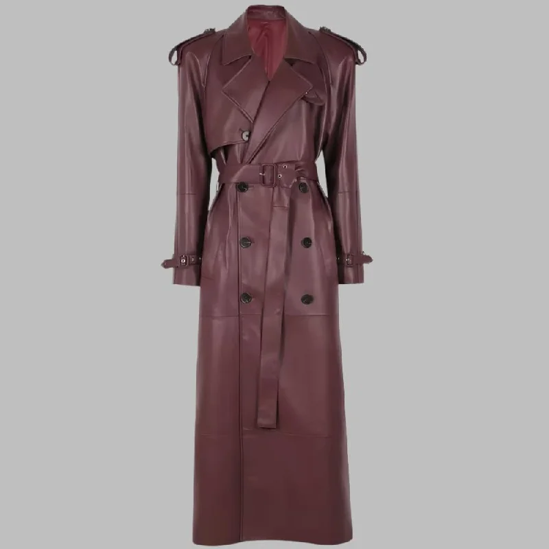 Sloane Leather Trench