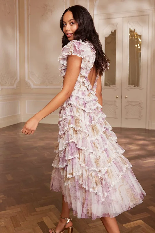 Wisteria Ruffle Lace Ballerina Dress