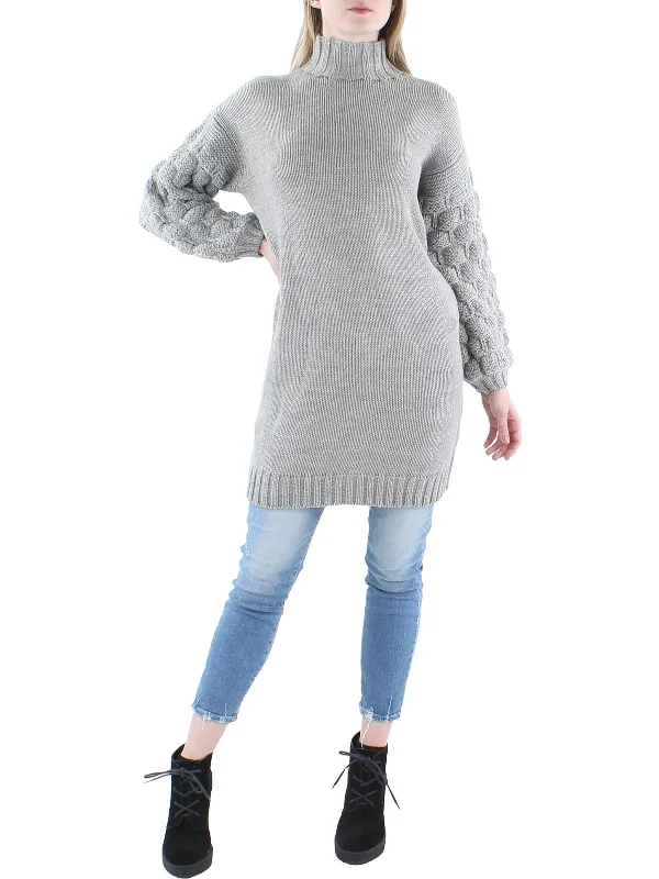 Womens Cable Knit Boho Pullover Sweater