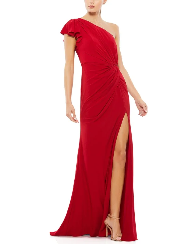 Lace - Embellished Women Dress for an Elegant and Sophisticated Appearance Lace - Embellished Women Dress for an Elegant and Sophisticated Appearance Mac Duggal Jersey One-Shoulder Flutter Sleeve Draped Gown Lace - Embellished Women Dress for an Elegant and Sophisticated Appearance Lace - Embellished Women Dress for an Elegant and Sophisticated Appearance Mac Duggal Jersey One-Shoulder Flutter Sleeve Draped Gown