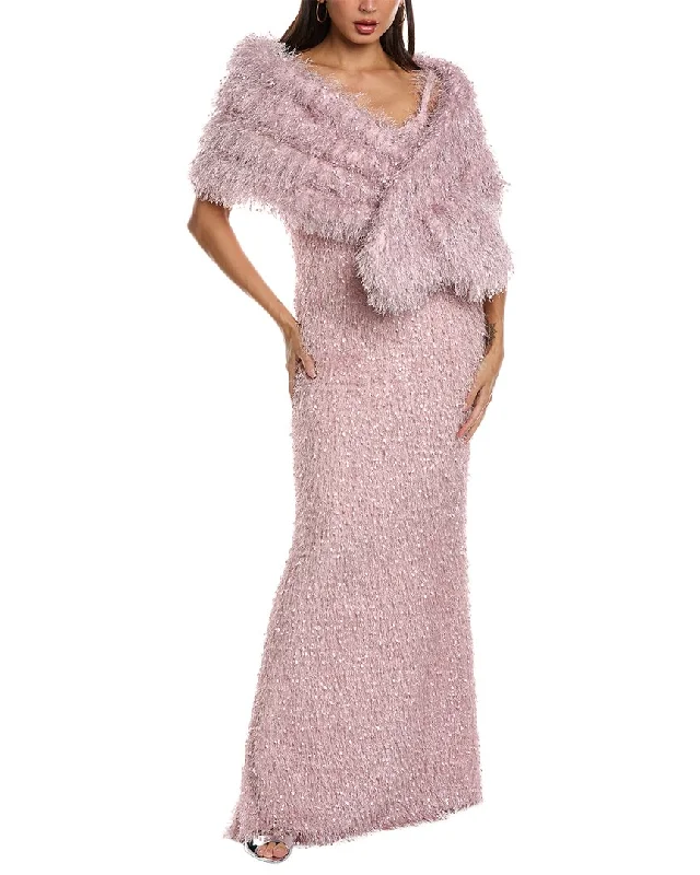 Sleeveless Women Dress in Bright Colors for Summer Parties Sleeveless Women Dress in Bright Colors for Summer Parties Tadashi Shoji Fringe Gown With Cape Sleeveless Women Dress in Bright Colors for Summer Parties Sleeveless Women Dress in Bright Colors for Summer Parties Tadashi Shoji Fringe Gown With Cape