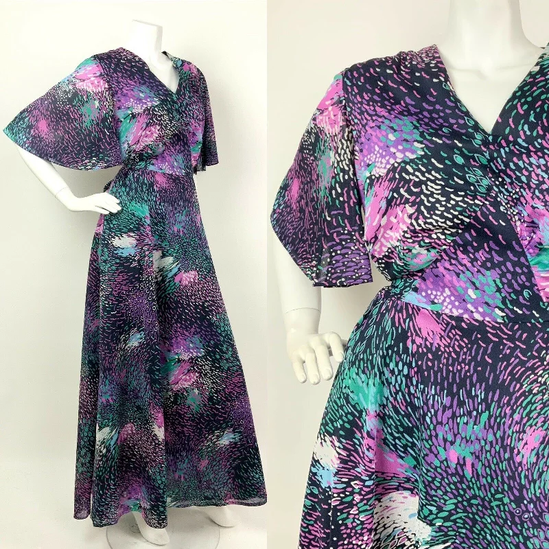 Plus Size Women Dress with a Flattering A - Line Cut for Comfort and Style Plus Size Women Dress with a Flattering A - Line Cut for Comfort and Style VTG 60s 70s BLACK PINK GREEN PURPLE ABSTRACT SHEER CAPE SLEEVE MAXI DRESS 12 14 Plus Size Women Dress with a Flattering A - Line Cut for Comfort and Style Plus Size Women Dress with a Flattering A - Line Cut for Comfort and Style VTG 60s 70s BLACK PINK GREEN PURPLE ABSTRACT SHEER CAPE SLEEVE MAXI DRESS 12 14