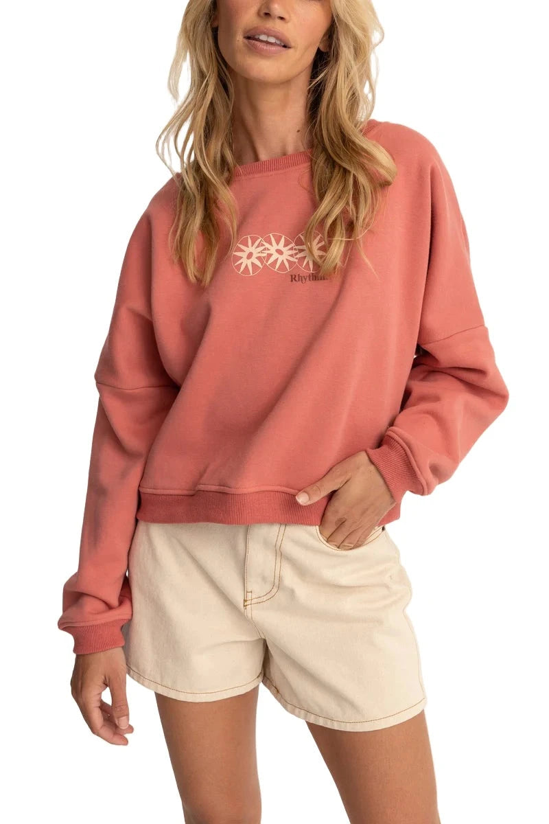 RHYTHM Women's Horizon Slouch Fleece Rose