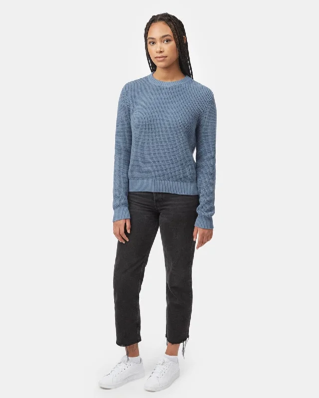 TENTREE Women's Highline Crewneck Sweater Vintage Blue