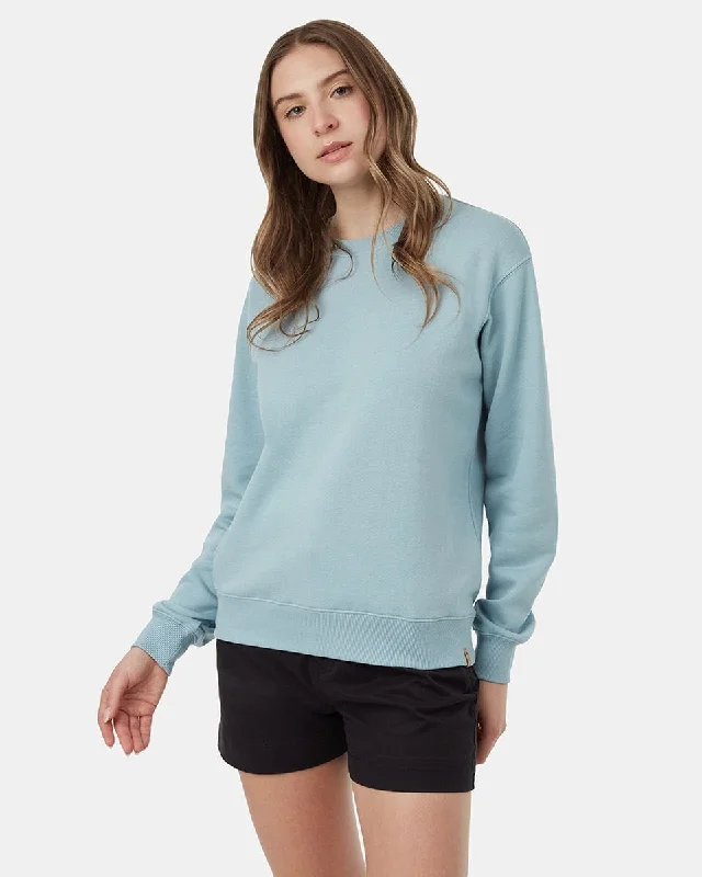 TENTREE Women's TreeFleece Crew Tourmaline Blue