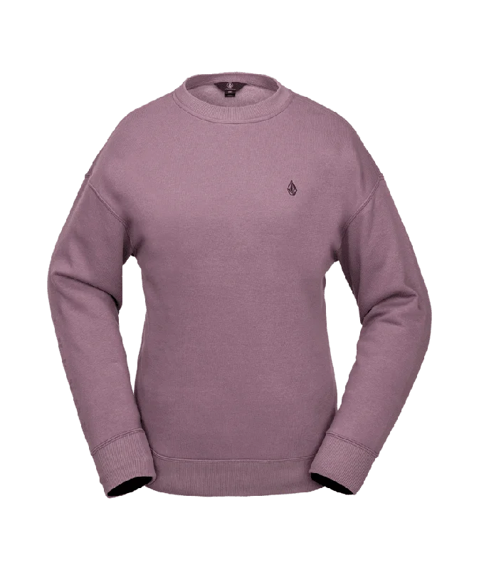 VOLCOM Women's Essential Crew Dusty Lavender