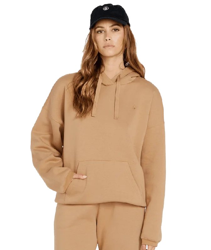 VOLCOM Women's Stone Heart II Pullover Hoodie Mocha