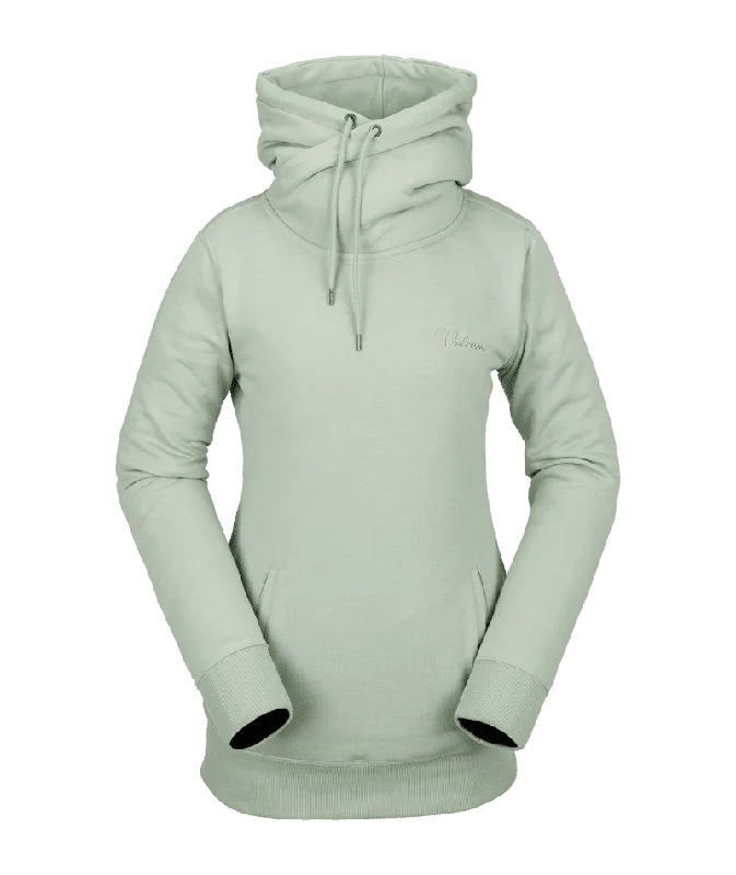 VOLCOM Women's Tower Pullover Hoodie Sage Frost