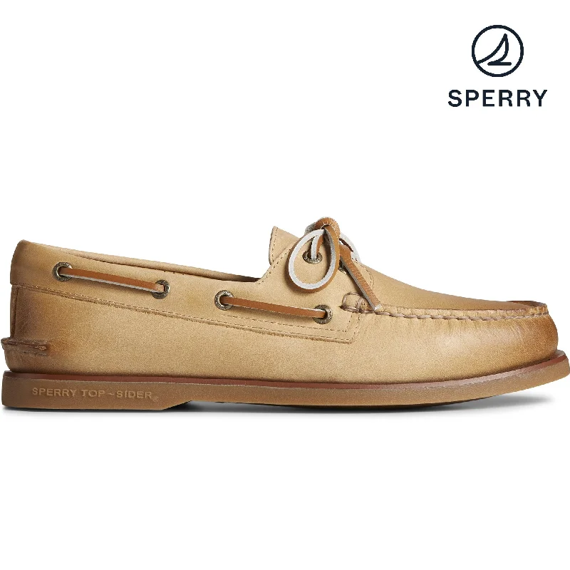 Men's boat shoes with a rubber outsole for durability Men's Gold Cup Authentic Original Burnished Leather - Tan (STS24497) Men's boat shoes with a rubber outsole for durability Men's Gold Cup Authentic Original Burnished Leather - Tan (STS24497)