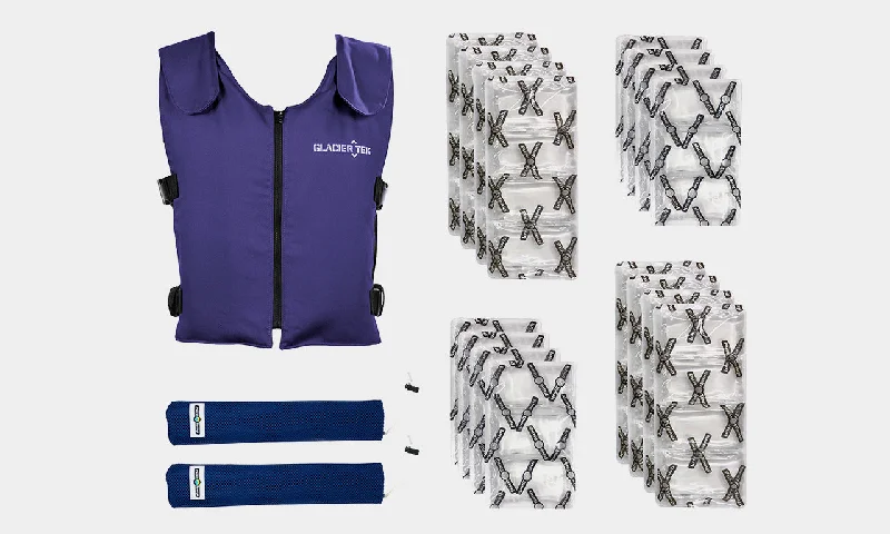 Men's Sherpa - Lined Denim Vest in Blue for a Rustic and Warm Ensemble Banox® Cooling Vest with FR3-Rated Flame-Retardant Banox Fabric - Bundle Set, Includes Two Sets of 8 Cool Packs Men's Sherpa - Lined Denim Vest in Blue for a Rustic and Warm Ensemble Banox® Cooling Vest with FR3-Rated Flame-Retardant Banox Fabric - Bundle Set, Includes Two Sets of 8 Cool Packs